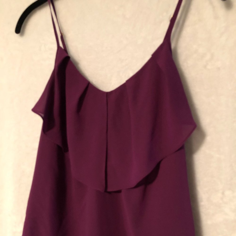 Guess Purple Ruffle Tank Top - Picture 3 of 7